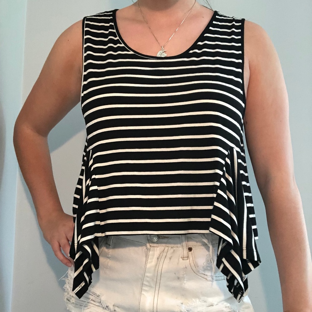 light weight striped tank top
